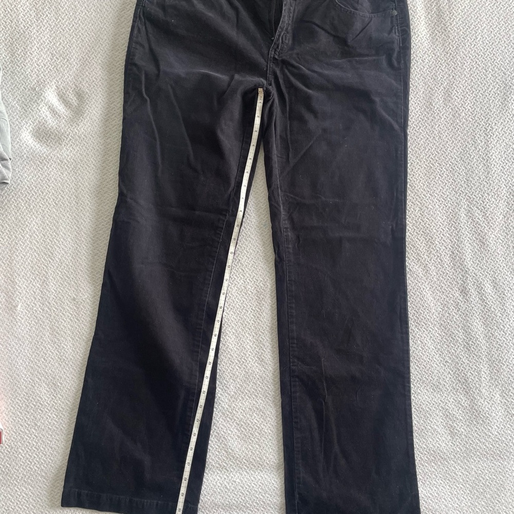 Prana fine corduroy Black Straight-Leg Pants